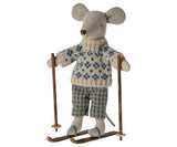 Maileg mouse dad ski