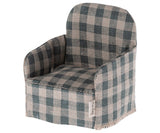 Maileg green checked chair