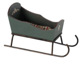 Maileg Christmas Sleigh (Mouse) Green *Last one*