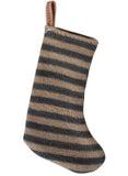 Maileg Christmas Stocking - Petrol / Sand