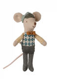 Maileg Driver Mouse Little brother (car box) FW26