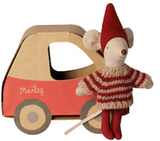 Maileg Christmas mouse little sister (car box) FW 26 *Preorder
