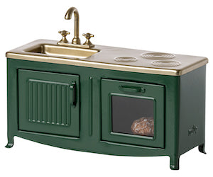 Maileg mouse cooker dark green