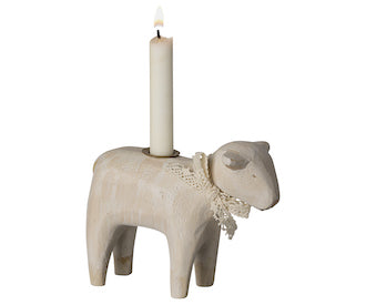 Maileg Lamb Candle Holder - Off White SS 24