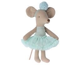 Maileg Little Sister Ballerina Mouse - Light Mint AW 23