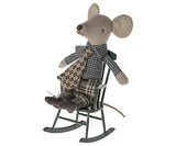 Maileg rocking chair mouse - Green