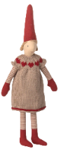 Maileg size 2 pixy with heart print dress
