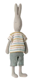 Maileg size 4 rabbit in pants and shirt