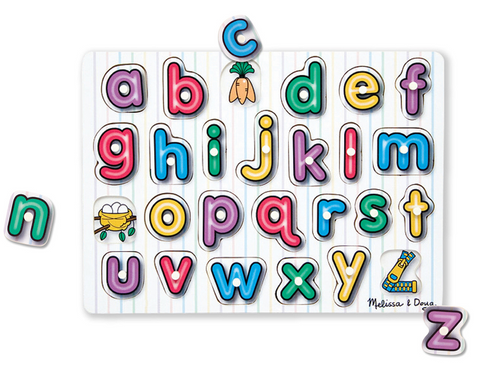 Melissa and doug alphabet top peg puzzle