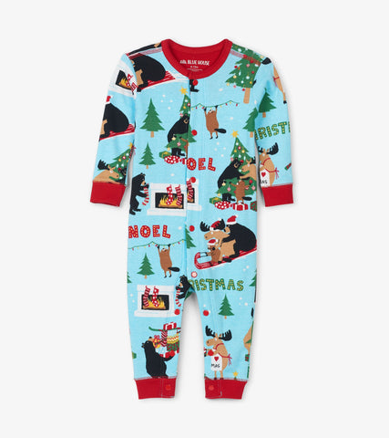 Little blue house Christmas onesie