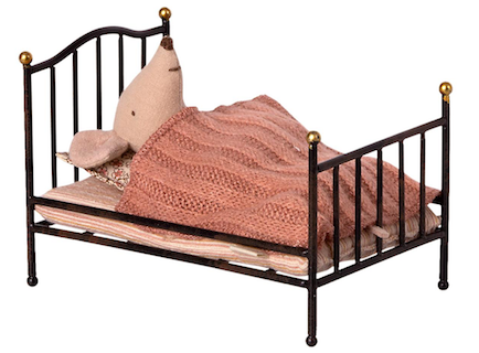 Maileg mouse bed anthracite