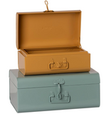 Maileg Storage Suitcase Set - Blue/Ocher