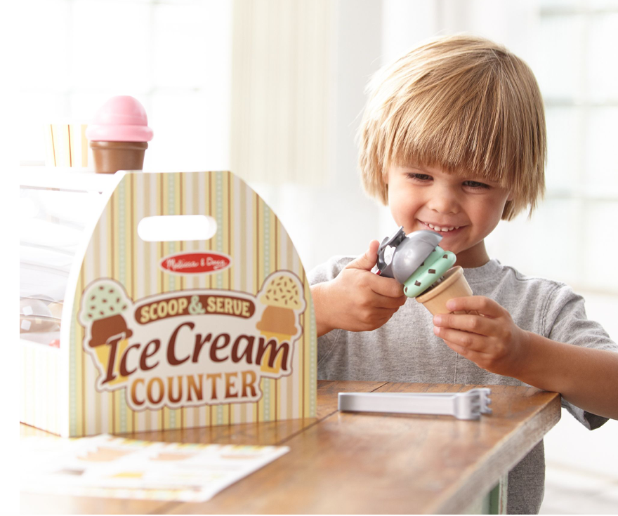 Melissa and doug ice cream maker shop