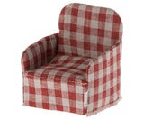 Maileg chair red check