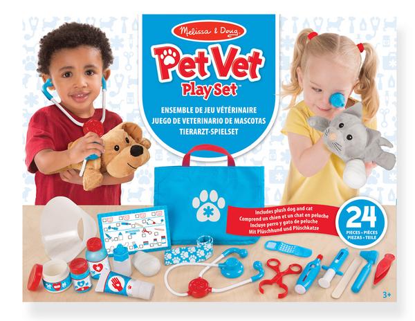 Melissa and Doug Examine treat pet vet play set Le Jeux Boutique