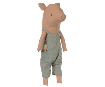 Maileg pig in overalls