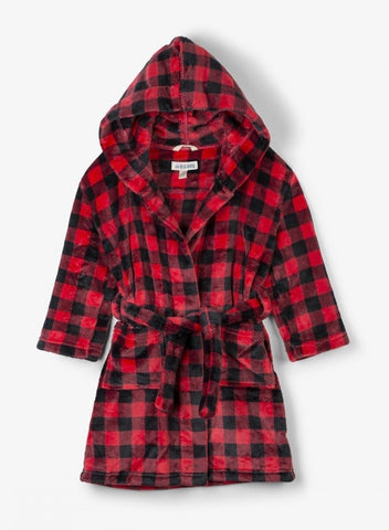 Little Blue House Buffalo Plaid Bathrobe