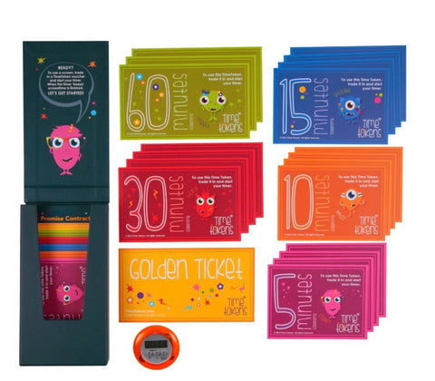 Time tokens magnetic box set